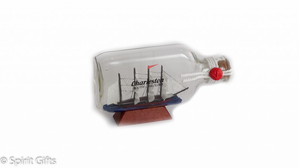 Small Sail Ship in a Bottle
