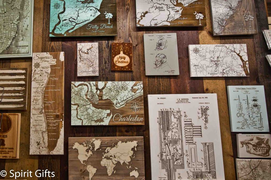 Wooden Map Examples