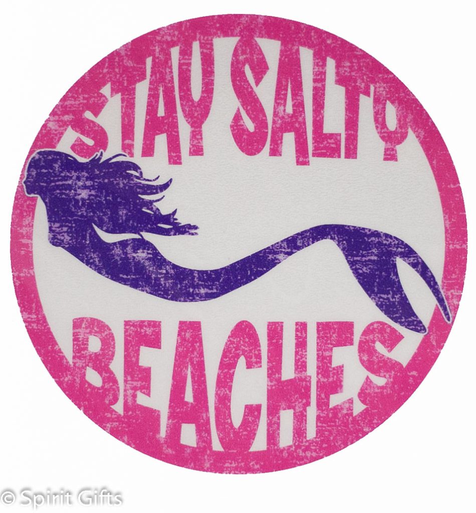 Sticker Mermaid Stay Salty Beaches
