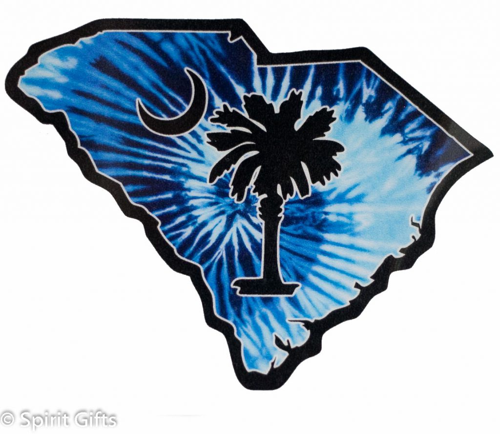 Sticker Blue South Carolina Palmetto