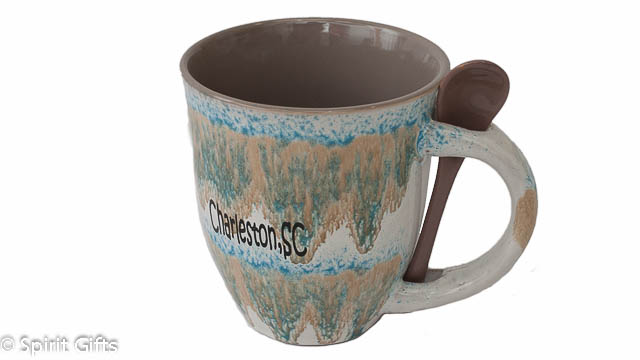 Mug with Tea Spoon Washed Sand